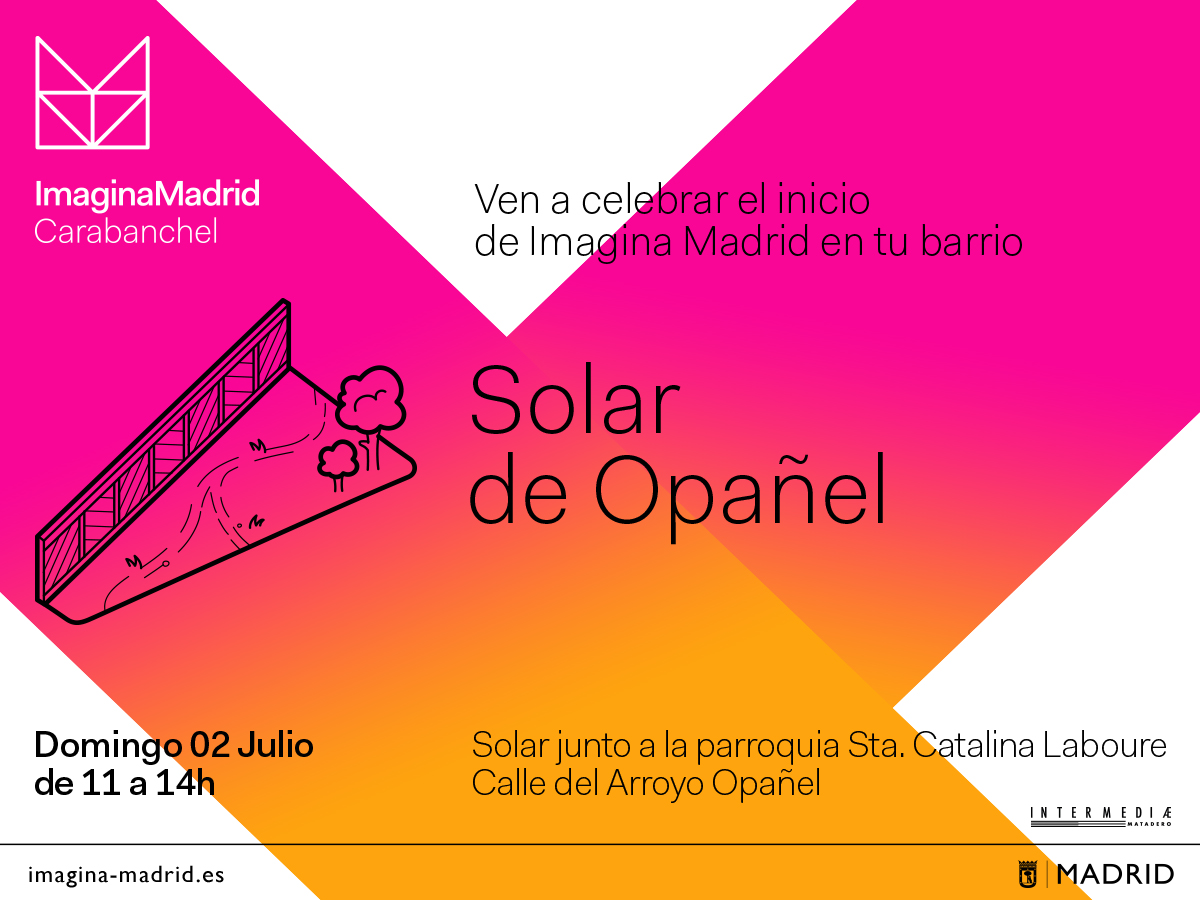 Presentación Imagina Madrid en solar Opañel el 2 de julio a las 11h
